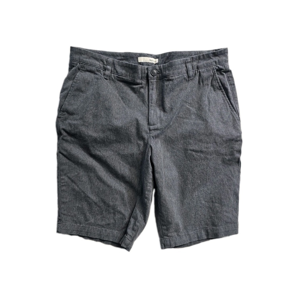 hawker rye Men's Chino Shorts 34 11 Inch Inseam Gray Cotton Blend